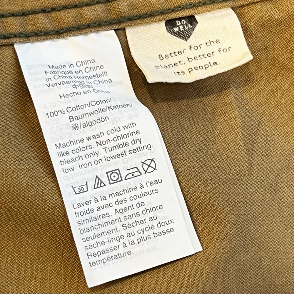 Madewell Dispatch Camo Jacket Faded Birch Green Snap Button Military Coat S - Picture 9 of 10
